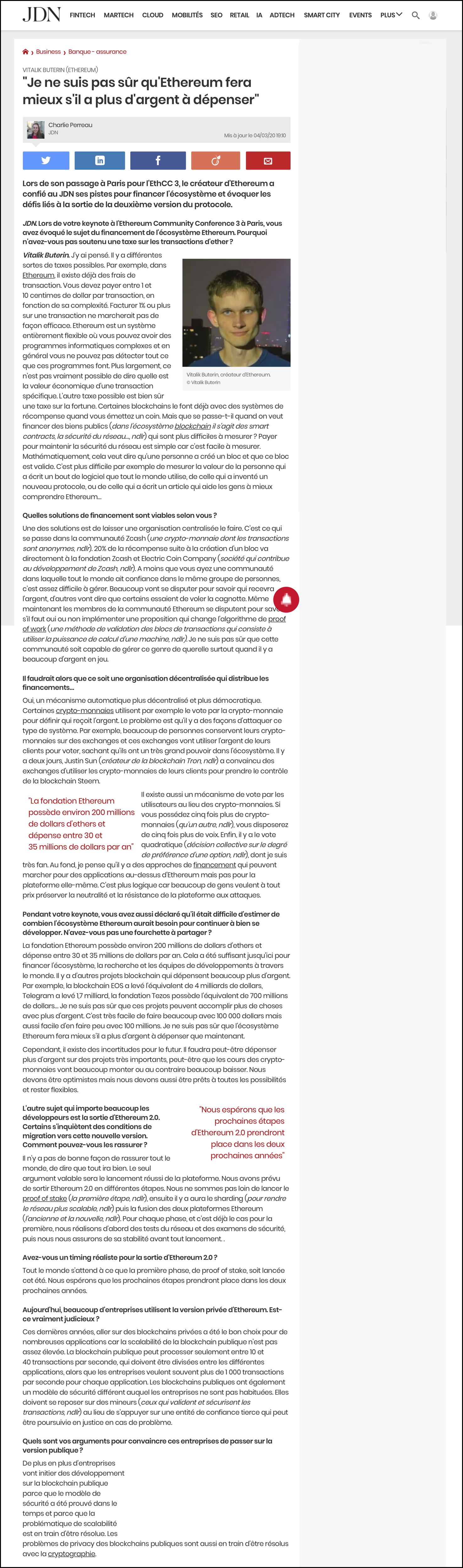 Vitalik Buterin (Ethereum) _ Je ne suis pas sûr qu'Ethereum fera mieux s'il a plus d'argent à dépenser.jpg